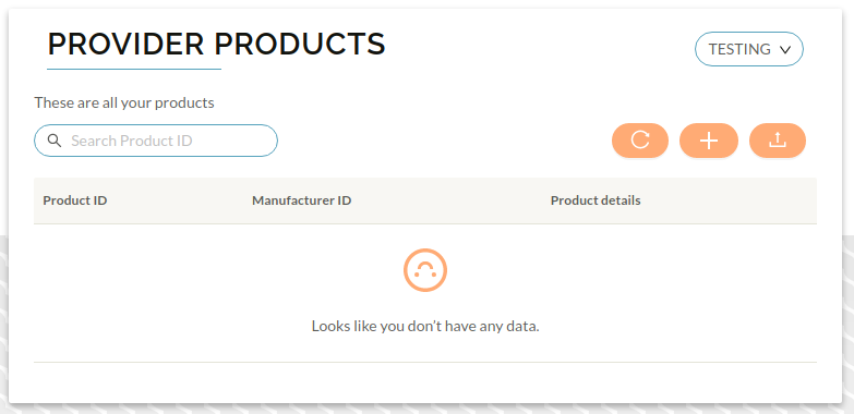 image of the provider products homepage